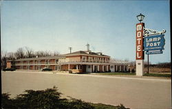 Lamp Post Motel Postcard