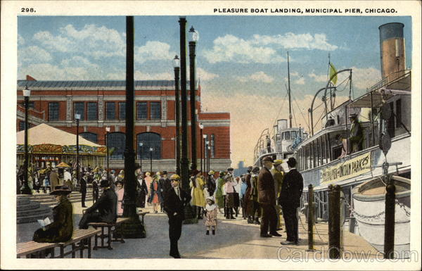 Pleasure Boat Landing, Municipal Pier Chicago Illinois
