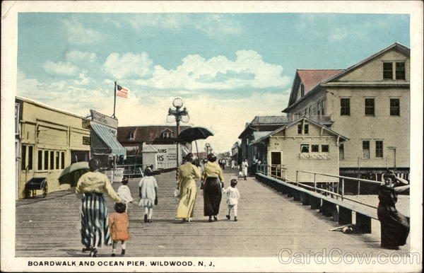 Boardwalk and Ocean Pier Wildwood New Jersey