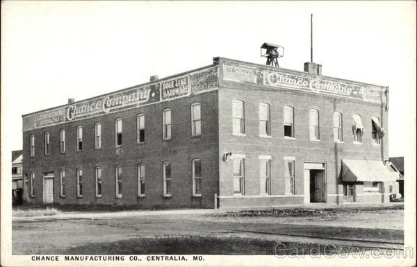 Chance Manufacturing Co Centralia Missouri
