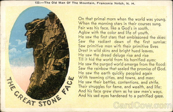 The Old Man of the Mountain Franconia Notch New Hampshire