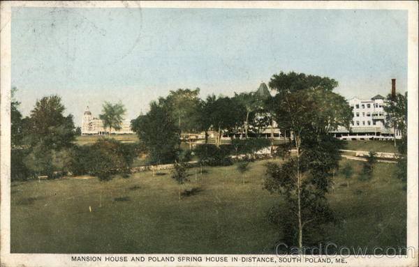Mansion House and Poland Spring House in Distance South Poland Maine