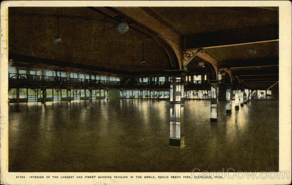 Interior of the Largest and Finest Dancing Pavilion in the World, Euclid Beach Park Cleveland Ohio