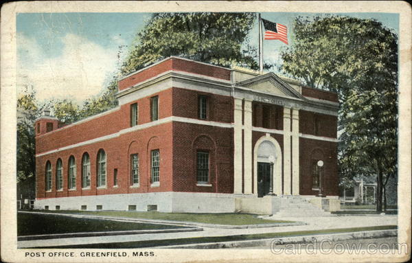 Post Office Greenfield Massachusetts