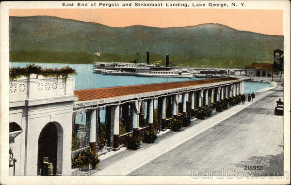 East End of Pergola and Steamboat Landing Lake George New York