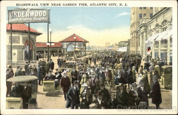 Boardwalk near Garden Pier Atlantic City New Jersey