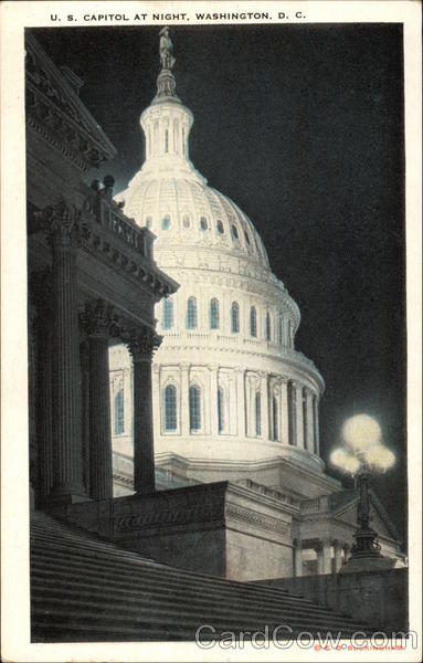 US Capitol at Night Washington District of Columbia