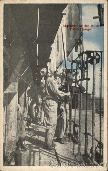 Markers in the Buttes Rifle Range Military