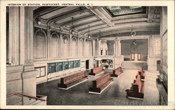 Interior of Station at Pawtucket Central Falls Rhode Island