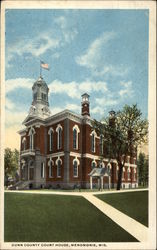 Dunn County Court House Menomonie, WI Postcard Postcard