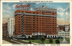 Jefferson Hotel, Ferris Park Plaza Postcard