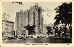 View of Masonic Temple Postcard