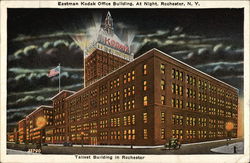 Eastman Kodak Office Building at Night Rochester, NY Postcard Postcard