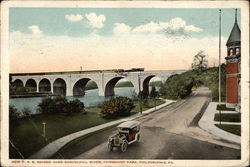 New P.R.R. Bridge Over Schuylkill River, Fairmount Park Postcard