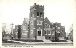 First Christian Church Centralia, MO Postcard Postcard