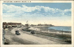 Boulevard Hampton Beach, NH Postcard Postcard