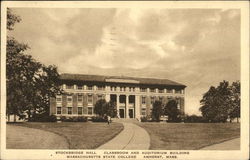 Stockbridge Hall, Classroom and Auditorium Building, Massachusetts State College Postcard