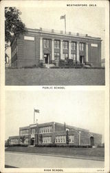 Public School, High School Weatherford, OK Postcard Postcard