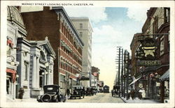 Market Street Looking South Postcard