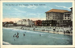 The Sea-Wall and Hotel Virginia Postcard