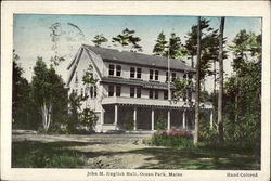 John M. English Hall Postcard