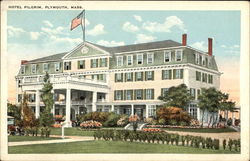 Hotel Pilgrim Plymouth, MA Postcard Postcard