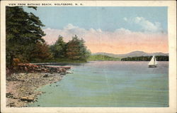 View from Bathing Beach Postcard