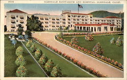 Glendale Sanitarium and Hospital California Postcard Postcard