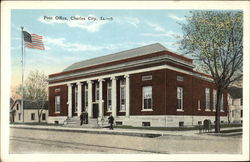 Post Office Charles City, IA Postcard Postcard