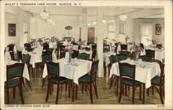 Corner of Spacious Dining Room, Wolff's Tennanah Lake House Postcard