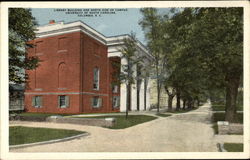 Library Building and North Side of Campus, University of South Carolina Postcard