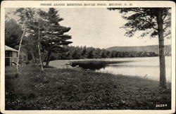 Shore Along Meeting House Pond Milton, NH Postcard Postcard