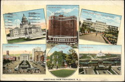 Greetings from Providence, Rhode Island Postcard Postcard