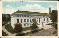 View of Public Library Postcard
