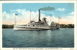 Steamer Mt. Washington On Lake Winnepesaukee Postcard