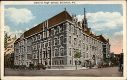 Central High School Scranton, PA Postcard Postcard