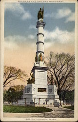 Soldiers' and Sailors' Monument Postcard