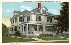 President Calvin Coolidge Home Postcard
