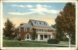 Delta Tau Delta Fraternity House at the University of Maine Orono, ME Postcard Postcard