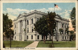 Saline County Court House Salina, KS Postcard Postcard