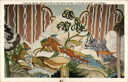 Part of Mural Decoration in the New Casino Postcard