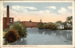Nashua RIver from Main Street Bridge Postcard