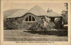 Vermont Academy - Wilbur Library Postcard