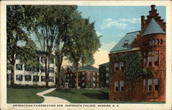 Approaching Fayerweather Row, Dartmouth College Postcard