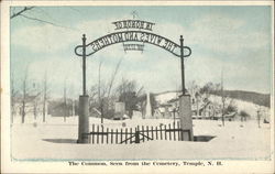 The Common as seen from the Cemetery Temple, NH Postcard Postcard