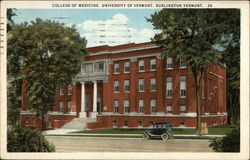 College of Medicine at the University of Vermont Burlington, VT Postcard Postcard