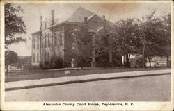 Alexander County Court House Taylorsville, NC Postcard Postcard