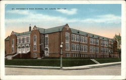 St. Anthony's High School St. Louis, MO Postcard Postcard