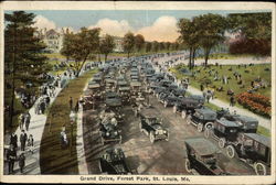 Grand Drive at Forest Park Postcard