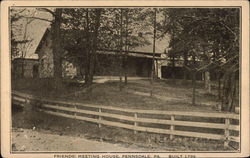 Friends' Meeting House, Built 1799 Postcard